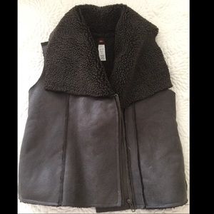 Tea Collection faux lined fur vest